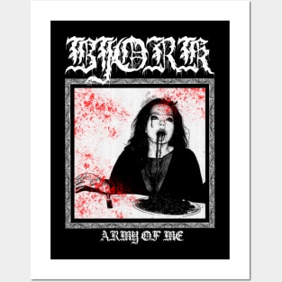 Bjork Metal Style Posters and Art